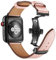 Compatibile con cinturino Apple Watch da 49 mm, 46 mm, 45 mm, 44 mm, 42 mm, 41 mm, 40 mm, 38 mm, in morbida pelle flessibile con fibbia in acciaio inox, per iWatch Ultra Series 10 9 8 7 6 5 4 3 2 1 SE