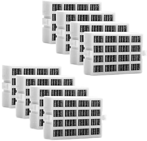 8 Pezzi Di Ricambio For Filtro Aria, Compatibile Con Frigorifero Whirlpool 2319308, W10335147, W10335147A, W10335147, W10315189, 1876318(8PCS)