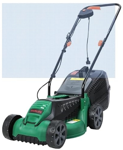 Kabelloser elektrischer WalkBehind Rasenmäher, 1600 W, bürstenloser Motor, 3545 l, Grasbeutel, leichter Schubrasenmäher für mühelose Rasenpflege, umweltfreundlicher und leiser Betrieb