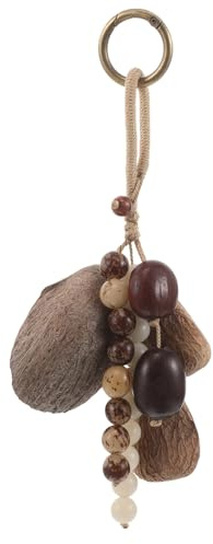 Afrikanische Nussschalen Handglocke, Natürliche Schüttelglocke | Traditionelle Musik, Klarer Klang, für Tasche Einsatz bei Yoga und Soundbath Sessions