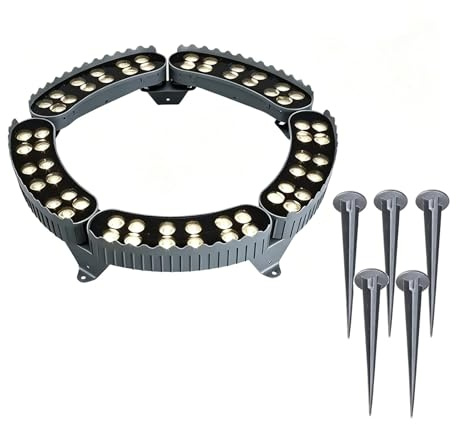 Garden Plant Tree LED Ring Lights, Waterproof Aluminum Landscape Spotlights