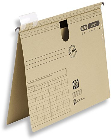 Elba Hängehefter A4, vertic Ultimate, aus Karton, BZ-Heftung, braun, 25 Stück