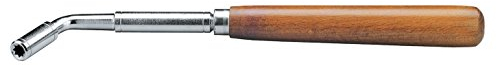 K&M 166 Stimmhammer vernickelt mit Holzgriff - konischem Stern-Einsatz 0,62 cm - einfaches Klavier-Stimmen