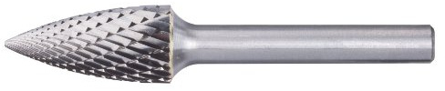 Pferd 21222743 Hartmetall-Frässtifte Form G Spitzbogen 0613/3 Z4