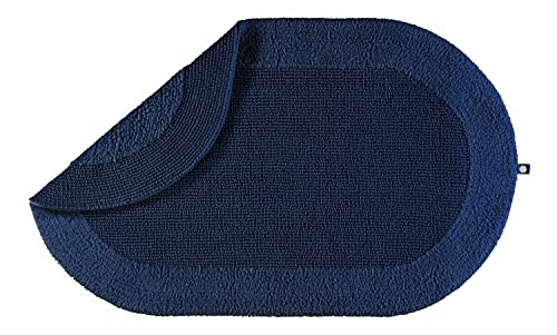 Rhomtuft Badteppiche oval Exquisit Kobalt - 84 70x130 cm