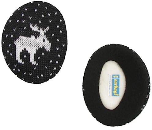 Earbags Ohrenwärmer Fashion, Elch schwarz, L