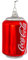 Coca-Cola Kurt Adler 4–3/10,2 cm Verre Classique Peut Ornement