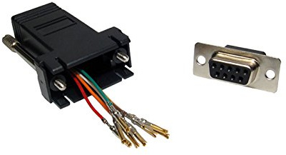 RJ45 Female Socket to 9 pin Serial DB9 Socket Adapter