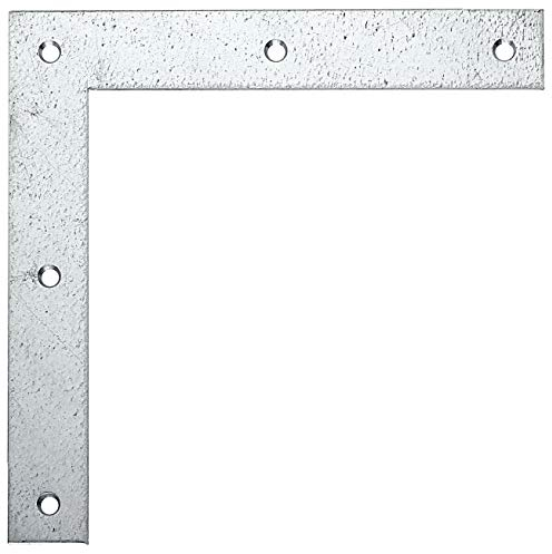 Alberts 847692 Équerre d'angle | galvanisée Sendzimir | 200 x 200 x 30 mm | kit de 10