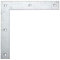 Alberts 847692 Équerre d'angle | galvanisée Sendzimir | 200 x 200 x 30 mm | kit de 10
