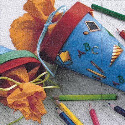 Unbekannt Servietten 20 St. 33x33cm Lunch Schultüte Start School