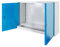ADB Metall Werkstattschrank, Werkzeugschrank, Hängeschrank, 755x1050x310 mm, Lochrückwand, Lochwand