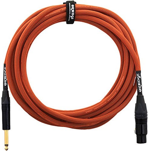 Orange Amplifiers 1/4 Inch to XLR Microphone Cable Orange 20 Foot