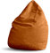 Lumaland Sitzsack Luxury 60x45cm | Microvelours Beanbag mit extra weichem & robustem Stoff | Für Erwachsene & Kinder| Ideal geeignet für Kinderzimmer | Sessel & Stuhl Bean Bag [Orange]