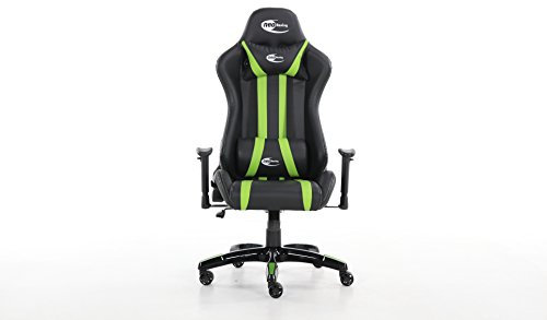 Neo Media Racing Gaming Chair Black/Green with Arm Rests