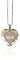 Individuelle Damen Halskette 925 Sterling Silber erstellt mit Swarovski Elements Anhänger Golden Shadow Herz und individueller Namensgravur