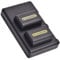 DSTE Replacement Battery Set NP-FH50 Battery + Dual Charger USB Compatible with Sony DSLR-A230 DSLR-A290 DSLR-A330 DSLR-A380 DSLR-A390