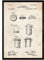 Nacnic Poster Patent Kronkorken. Blatt mit altem Design-Patent in der Größe A3 und Vintage-Hintergrund