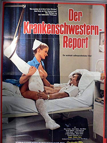 Der Krankenschwestern-Report - Ingrid Steeger - Filmposter A1 84x60cm gefaltet