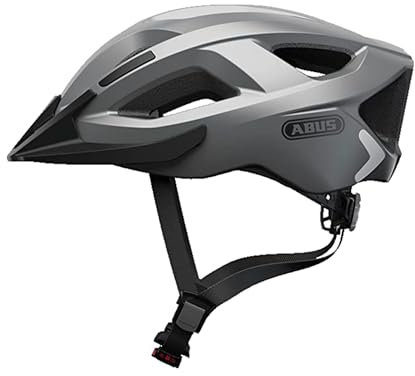 ABUS 86980 Fahrradhelm, Silber (Glare Silver), S (51-55 cm)