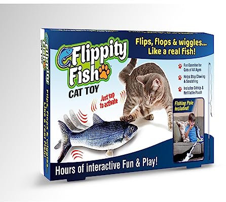 JML Flippity Fish - The cat toy that flips, flops and wiggles like a real fish!