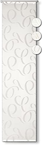 Neutex for you! Loop Schiebevorhang, Gardine, Vorhang, Transparent, 245 x 60 cm, grau