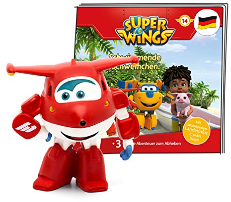 tonies Hörfigur für Toniebox, Super Wings – Schwimmende Schweinchen, Hörspiel mit 4 Geschichten für Kinder ab 4 Jahren, Spielzeit ca. 47 Minuten