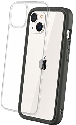 RhinoShield Modulares Case kompatibel mit [iPhone 13] | Mod NX - Anpassbare & stoßdämpfende Schutzhülle im schlanken Design - 3.5 Meter Fallschutz - Graphite