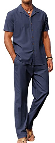 COOFANDY Herren Classic Business-Anzughosen-Set (2er Pack)