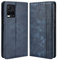 MOJIA Coque pour Vivo Y21s / Y21 / Y33s, Étui en Cuir, PU Housse Pochette Antichoc et Anti-Rayures Fonction Stand Rabat de Portefeuille Etui Coque. Bleu