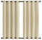 MENGH Outdoor Vorhänge Gartenlauben 254x340cm, Wetterfest Sonnenschutz Sichtschutz Vorhang Wasserdicht für Garten Terrasse Pavillon Veranda Balkon - Beige 1 Stück