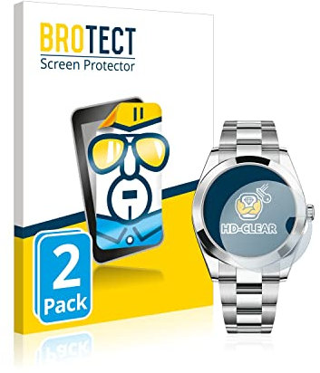 BROTECT (2 Stück Schutzfolie für Rolex Datejust 41 Displayschutz Folie Made in Germany, Ultra-Klar