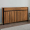 DuraTherm® Radiator Cover Black & Wood Plywood Cabinet Vertical Slat Storage Drawers & Shelf, Radiator Cabinets for Office Hallway Living Room Bedroom, Large (H: 160cm / W: 93cm / D: 19cm)