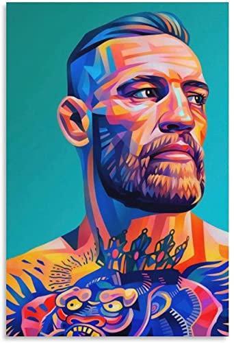 LBMED GemäLde Auf Leinwand Conor McGregor Art Posters Posterdruck für Schlafzimmer Dekor Wandkunst Malerei Poster Druckt Bilder 23.6x35.4(60x90cm) Kein Rahmen