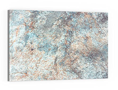 DEQORI Glas-Magnettafel | 90x60 cm groß | Motiv Verfärbter Stein | Memo-Board aus Glas | Magnetboard inkl. Magnete, Stift & Tuch für Küche & Büro | Tafel magnetisch & beschreibbar