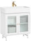 SoBuy BZR115-W Waschbeckenunterschrank Waschtischunterschrank Badschrank Badezimmerschrank Waschtisch Unterschrank Badmöbel weiß BHT ca. 60x58x30cm