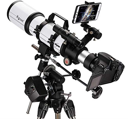 ROLTIN National Geographic-Teleskop, 80 mm Öffnung, 600 mm AZ-Montierung, astronomische Brechung, mehrfach beschichtete Optik, langlebig, tragbares Teleskop mit Stativ und Sucherfernrohr