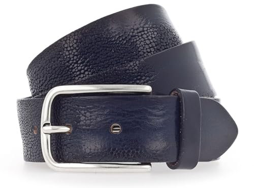Vanzetti Genuine Beauty 35mm Full Leather Belt W95 Navy