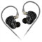KZ ZAR HiFi In Ear Monitors 1DD 7BA Hybrid Drivers In Ear Earphone IEM with Silver-Plated Detachable Cable 2PIN for Musician Singer Audiophile (without mic)