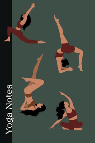 Yoga Asanas Notes Notizen Notizbuch Journal Tagebuch | Punktraster Dot Grid | 6x9 (ca. A5)