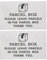 eMagTech 2PCS Aluminum Metal Sign Rust Free Plaque Please Leave PARCELS in The Parcel Box Thank You for Deliveries Parcels Post Note Plaque 15X10CM