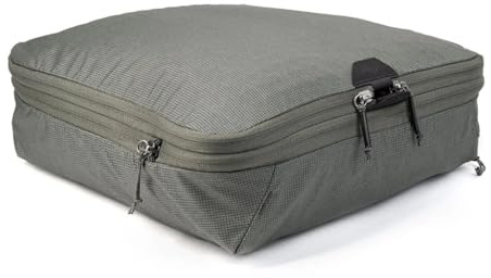 Peak Design Packing Cube, Sage, Weatherproof Luggage Cube with Dual Compartment Organization, Expansion and Compression, Zipper Opening, Travel Organizer for Men and Women, Size M