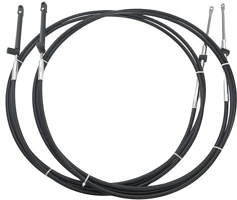 2pcs Marine Outboard Throttle Cable 15FT For Mercury gen 1 Control Cables,Throttle and Shift Cables
