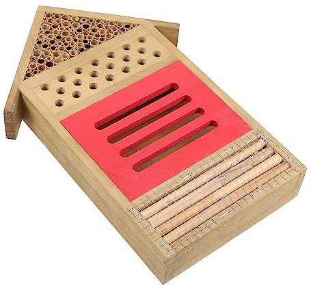 CANIGHT -insektenhotel Für Wildbienen Und Pollinatoren Wetterfestes Bienenhaus Mit Nistplätzen Für Insekten Dekorative Gartenlösung Für Nachhaltige Bestäuberpflege