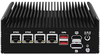PcZinophyte Router firewall solido i3 N305 4*i226-V 2.5G Mini PC senza ventola DDR4 PCIe3.0x4 MSATA 2*HD+DP NAS Proxmox