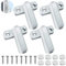 4Pcs Sash Jammers for Upvc Doors Resistant to Breakage and Rust Durable Powder Coating Sash Jammers Safe and Secure Anti Theft Door Jammer Suitable for PVC-u and Wood Composite Doors and Windows