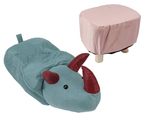 KIMISS Niedlicher Ottoman-FußHocker, Internet-Berühmtheit, Niedlicher Niedriger Hocker, Faule, Kleiner Tier-Fußhocker mit Ottomanen, Kleines Zuhause, Wohnzimmer, Car