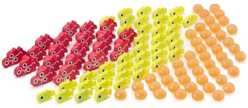 Finspan Upgrade Kit (Exp.) | 40 junge Holzspielsteine, 20 Schulspielsteine aus Holz und 50 Squishy-Eier – Fügen Sie Finspan hinzu