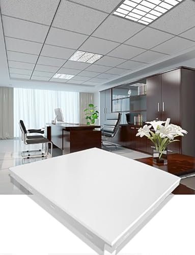 Generisch Deckenfliesen 24 x 24 Zoll Deckenfliesen, Aluminium-Wandpaneele, feuerbeständig, wasserdicht, leicht, Zwei Stile zur Auswahl(Style 1,0.7mm)