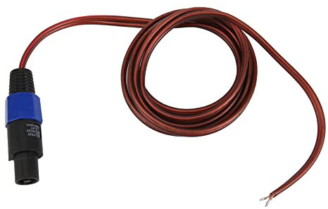 Qusedwey Speakon-Lautsprecherkabel Blankes Kabel mit Offenem Ende, Speakon zu Lautsprecherkabel Audiokabel VerstäRkerverbindungskabel für DJ/PA